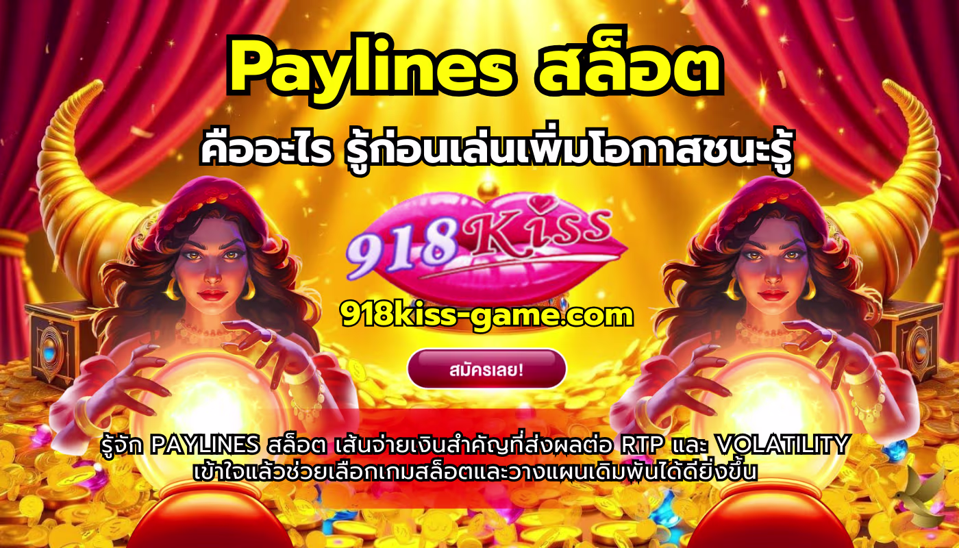 Paylines สล็อต